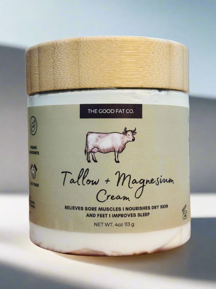 Tallow Magnesium Body Cream- Relieve Stress- Sleep Well